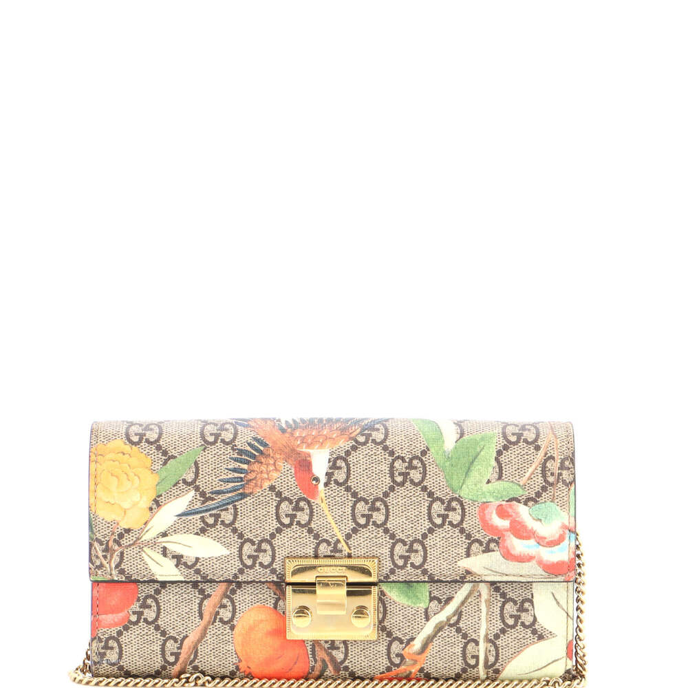Gucci Long Padlock Continental Chain Wallet